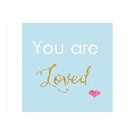 You are Loved Double Sided Flano Blanket (Mini) 35 x27  Blanket Front