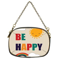 Be Happy Chain Purse (one Side) by Kathrinlegg