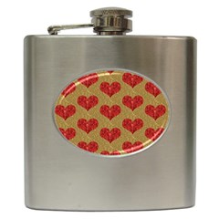 Sparkle Heart  Hip Flask by Kathrinlegg