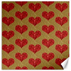 Sparkle Heart  Canvas 12  X 12  (unframed) by Kathrinlegg