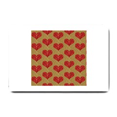 Sparkle Heart  Small Door Mat by Kathrinlegg