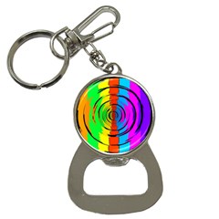 Rainbow Test Pattern Bottle Opener Key Chain by StuffOrSomething