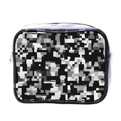 Background Noise In Black & White Mini Travel Toiletry Bag (one Side) by StuffOrSomething