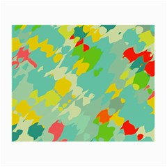 Smudged Shapes Glasses Cloth (small, Two Sides) by LalyLauraFLM