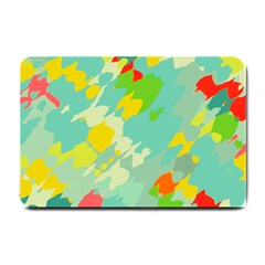 Smudged Shapes Small Doormat by LalyLauraFLM