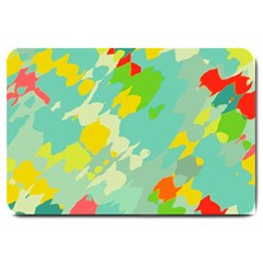 Smudged Shapes Large Doormat by LalyLauraFLM