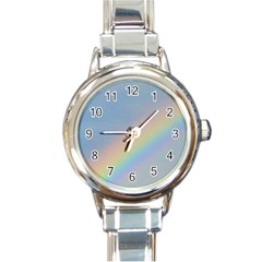 Rainbow Round Italian Charm Watch by yoursparklingshop