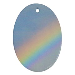 Rainbow Oval Ornament by yoursparklingshop