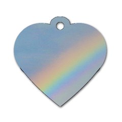 Rainbow Dog Tag Heart (one Sided)  by yoursparklingshop