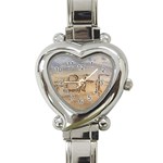 #BFF Heart Italian Charm Watch  Front