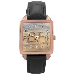 #bff Rose Gold Leather Watch  by yoursparklingshop