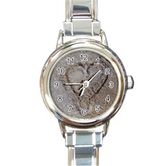 Heart In The Sand Round Italian Charm Watch by yoursparklingshop