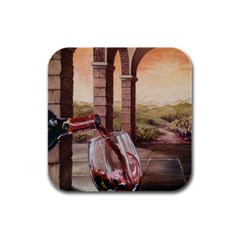 Wine In Tuscany Drink Coasters 4 Pack (square) by ArtByThree