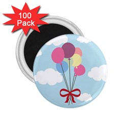 Balloons 2 25  Button Magnet (100 Pack) by Kathrinlegg