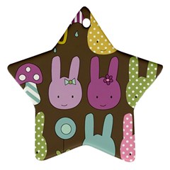 Bunny  Star Ornament by Kathrinlegg