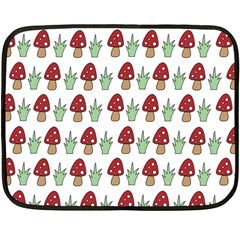 Mushrooms Mini Fleece Blanket (two Sided) by Kathrinlegg