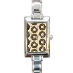 Donuts Rectangular Italian Charm Watch Front