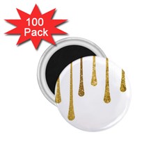 Gold Glitter Paint 1 75  Button Magnet (100 Pack) by Kathrinlegg