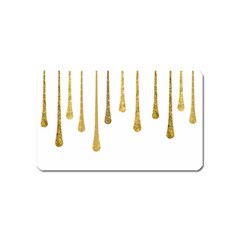 Gold Glitter Paint Magnet (name Card) by Kathrinlegg