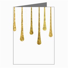 Gold Glitter Paint Greeting Card (8 Pack) by Kathrinlegg