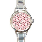 Spot the Ladybug Round Italian Charm Watch Front