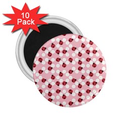 Spot The Ladybug 2 25  Button Magnet (10 Pack) by Kathrinlegg