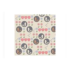 Love Birds Double Sided Flano Blanket (mini) by Kathrinlegg