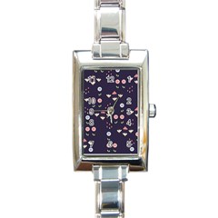 Summer Garden Rectangular Italian Charm Watch by Kathrinlegg