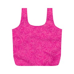 Abstract Stars In Hot Pink Reusable Bag (m) by StuffOrSomething