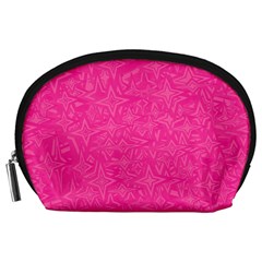 Abstract Stars In Hot Pink Accessory Pouch (large) by StuffOrSomething