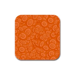 Orange Abstract 45s Drink Coasters 4 Pack (square) by StuffOrSomething