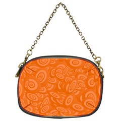 Orange Abstract 45s Chain Purse (one Side) by StuffOrSomething