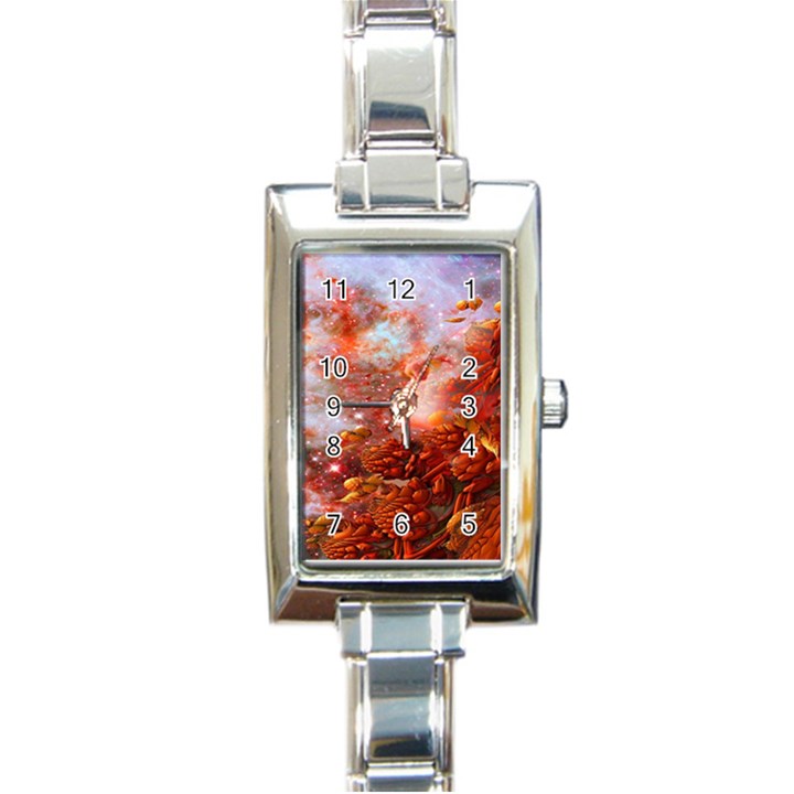 Star Dream Rectangular Italian Charm Watch