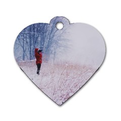 Untitled1 Dog Tag Heart (two Sided) by things9things