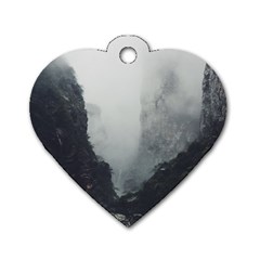 Unt3 Dog Tag Heart (two Sided) by things9things