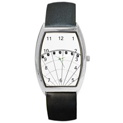 Untitled Tonneau Leather Watch by things9things