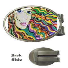 Inspirational Girl Money Clip (oval) by sjart