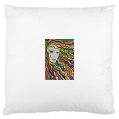 Inspirational Girl Large Cushion Case (two Sided)  by sjart