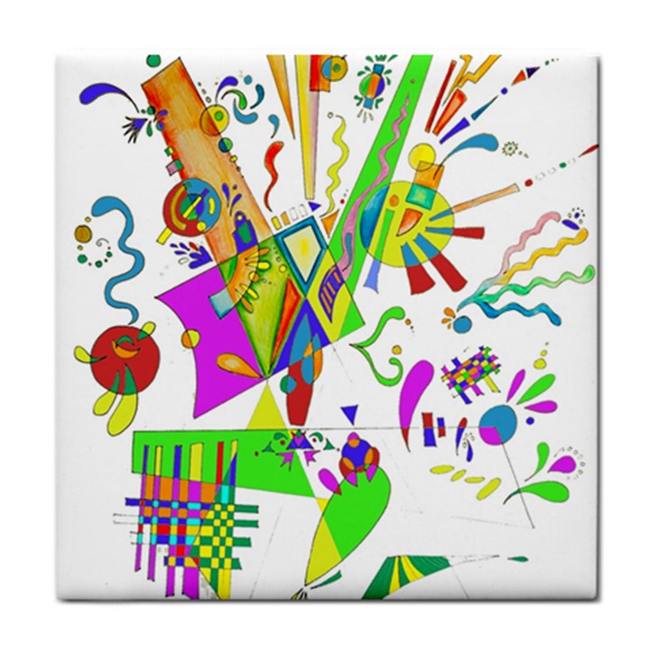 Splatter Life Ceramic Tile