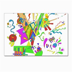 Splatter Life Postcards 5  X 7  (10 Pack) by sjart