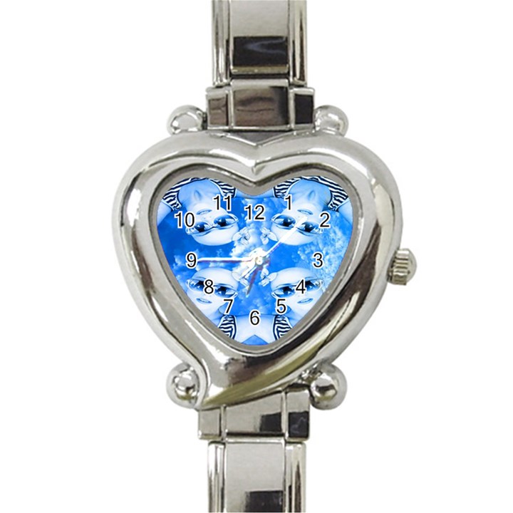 Skydivers Heart Italian Charm Watch 