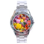 Flower Stainless Steel Watch Front