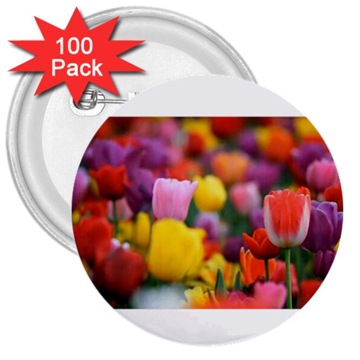 Flower 3  Button (100 pack)