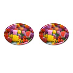 Flower Cufflinks (oval) by habiba4true