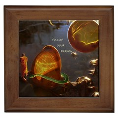 Follow Your Passion Framed Ceramic Tile by lucia