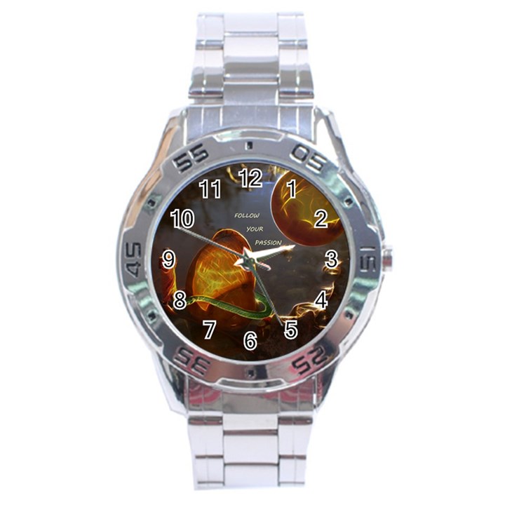 Follow your passion Stainless Steel Watch