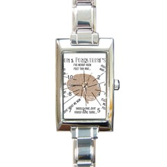 Atlas Of A Podiatrist s Brain Rectangular Italian Charm Watch by GailGabel