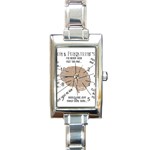 Atlas Of A Podiatrist s Brain Rectangular Italian Charm Watch Front