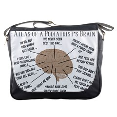 Atlas Of A Podiatrist s Brain Messenger Bag by GailGabel