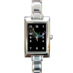 Musical Wave Rectangular Italian Charm Watch Front